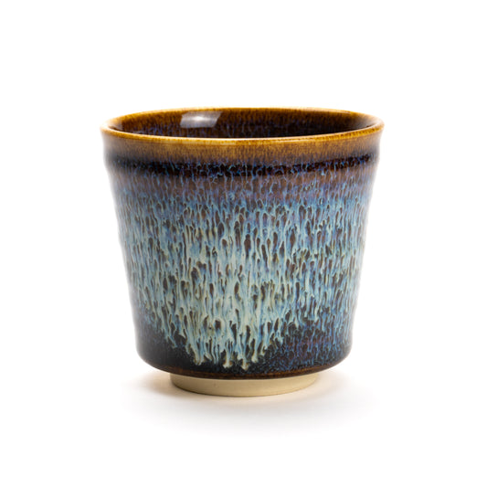 ロックカップ　流星　和泉良法 - Handcrafted Japanese pottery from Kyoto - Kyo ware / Kiyomizu ware.