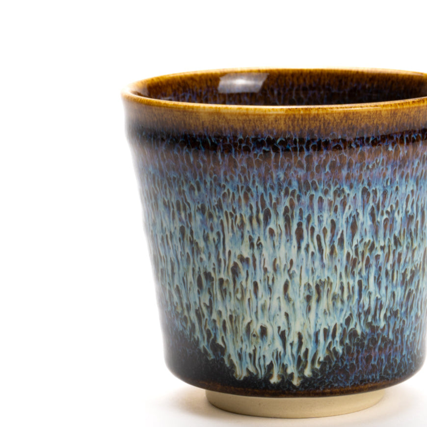 ロックカップ　流星　和泉良法 - Handcrafted Japanese pottery from Kyoto - Kyo ware / Kiyomizu ware.