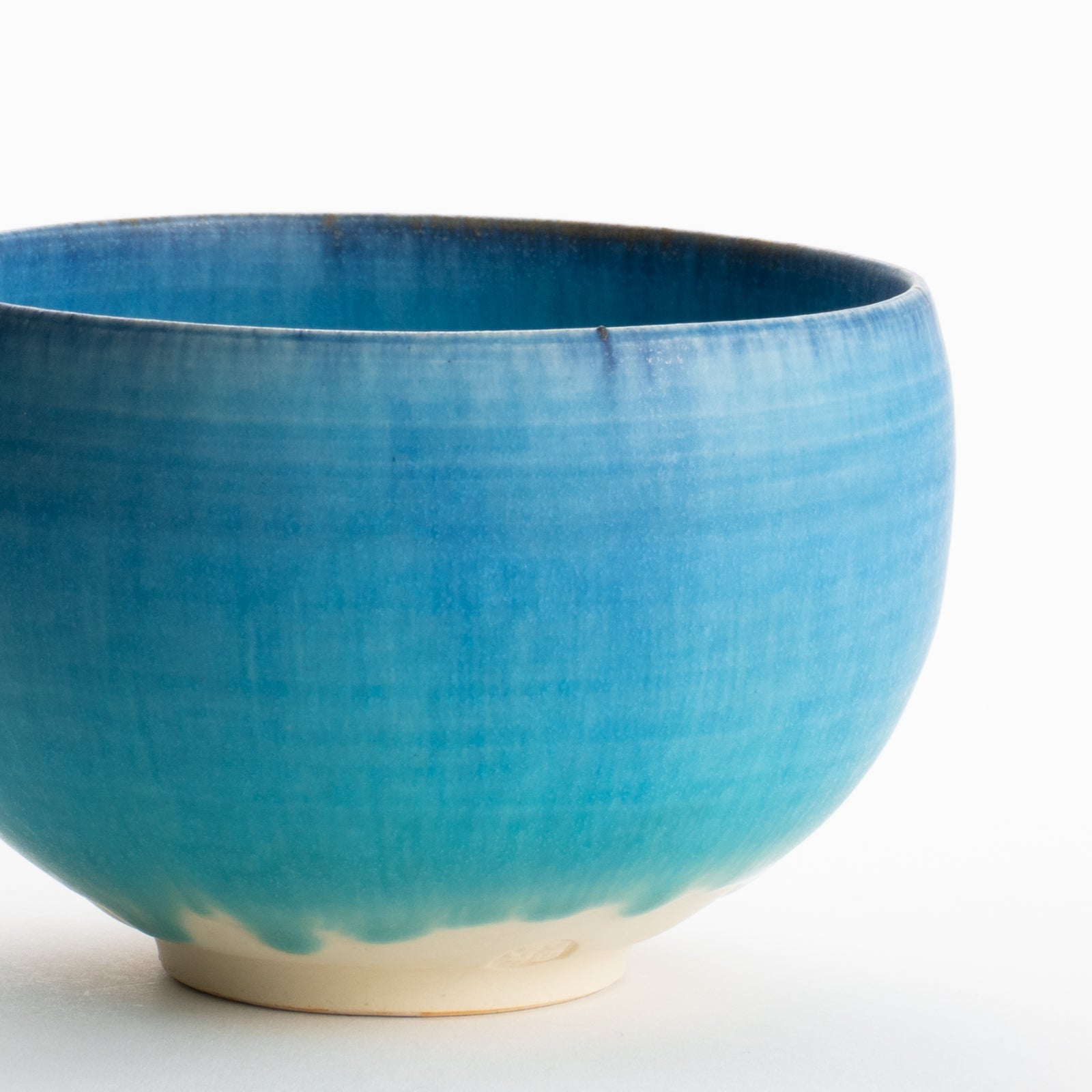 【清水焼】抹茶碗　碧釉　竹村陽太郎 KOTOPOTTER